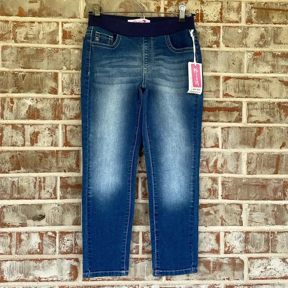 Seven7‎ Girls Knit Waist Straight Leg Jeans NWT